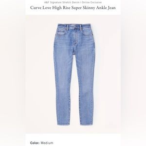 Abercrombie Curve Love Skinny Jeans